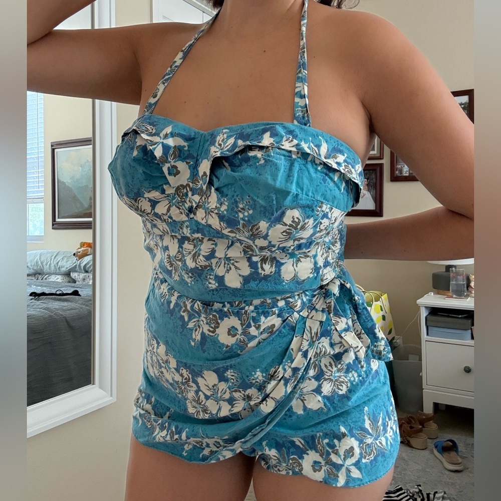 Paradise Hawaii Vintage 1950s Playsuit Romper